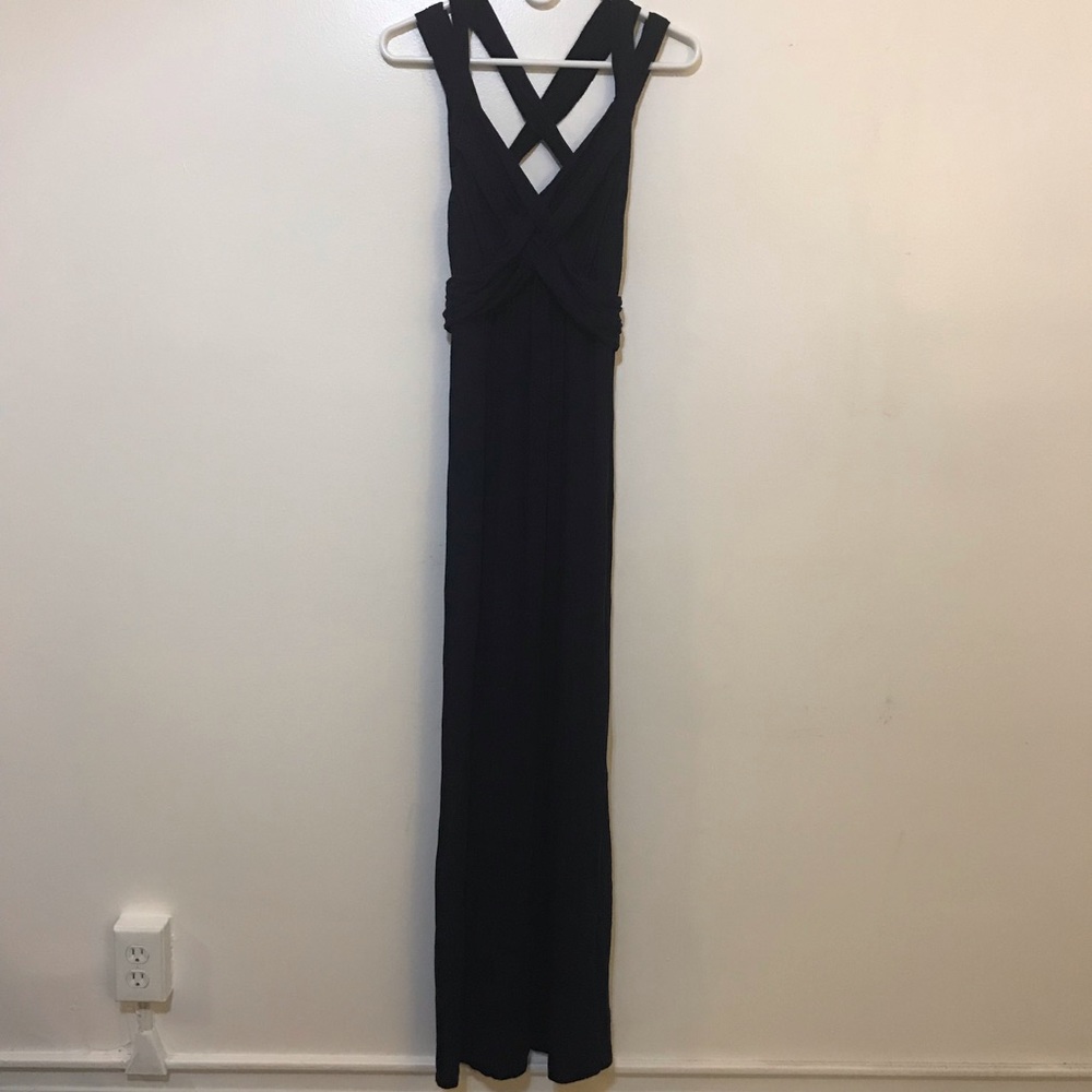 Motherhood Maternity navy blue gown